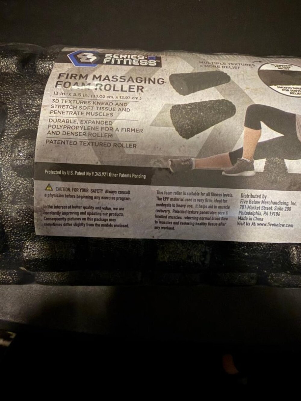 Series Fitness Textured Firm Massage Foam Roller Muscle NEW